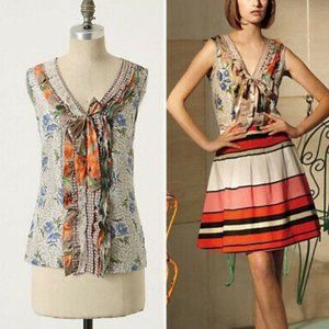 Anthropologie Patches and Petals tank